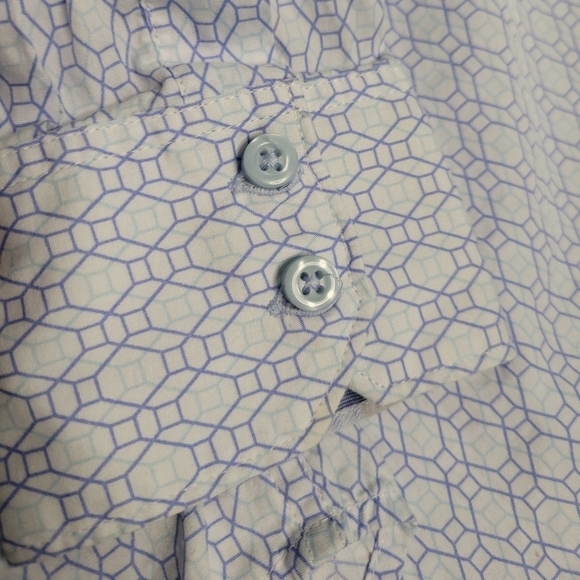 Robert Graham Men's Button-down Shirt Size Large in Blue Contrast Cuff - Picture 5 of 14